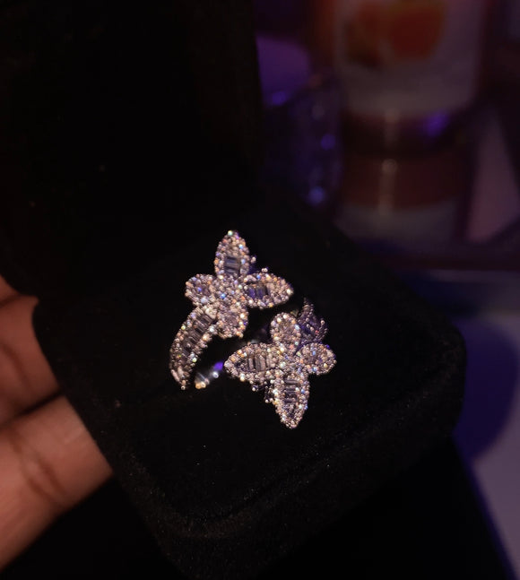 Ice Queen Butterfly Ring