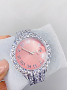 Pink Icy Watch