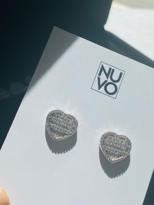 Glacier Heart Earrings